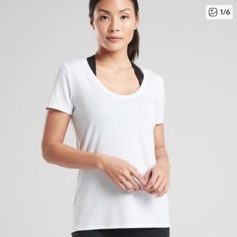 Athleta Essence Vital Tee White XS